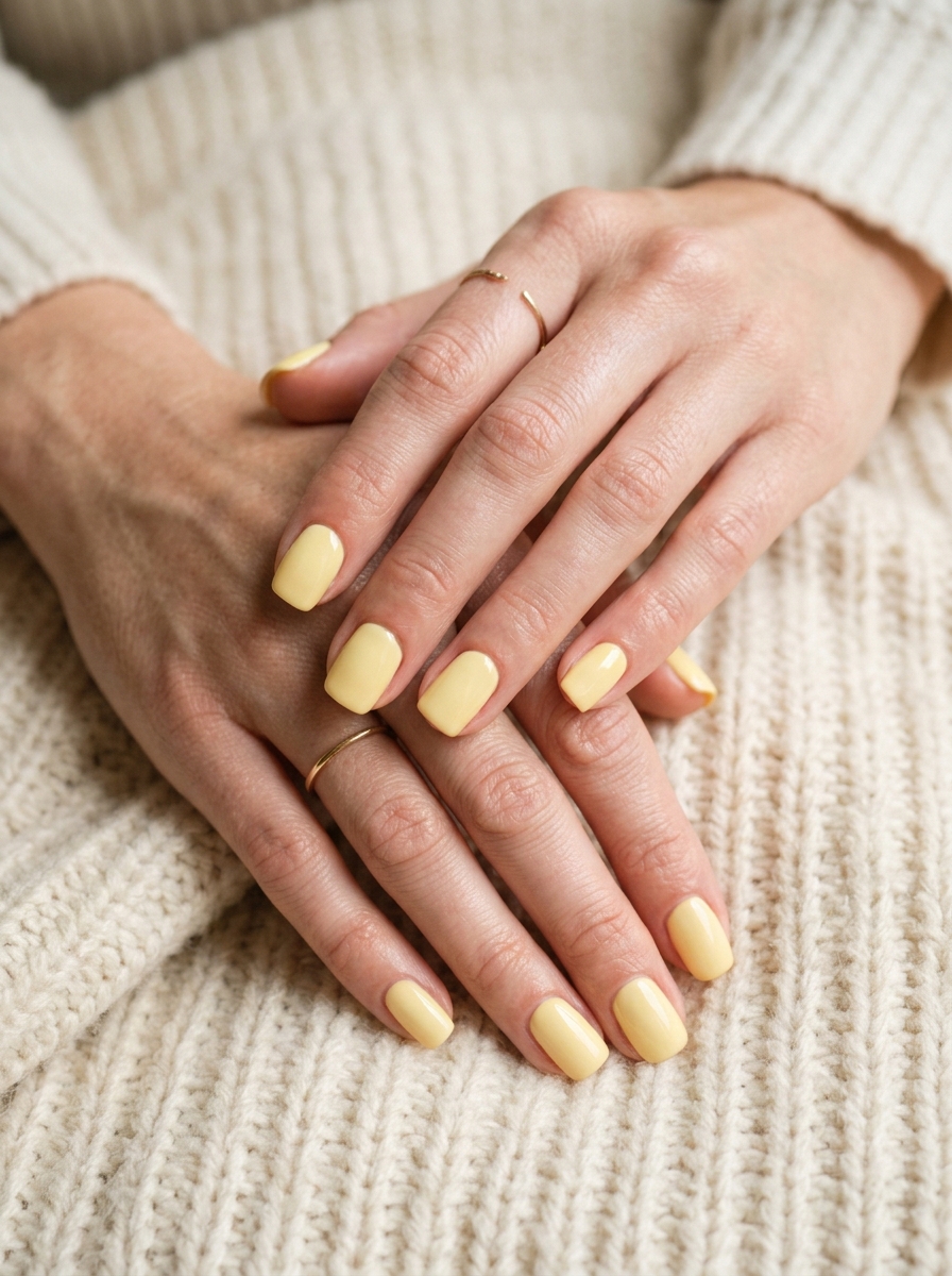 Butter Yellow Nagel Farbe